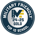 2024-2025 Military Friendly Gold Top 10 School