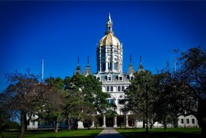 The Connecticut State Capitol building in Hartford, Connecticut.