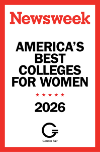 Digital badge for Newsweek’s 2026 Best Colleges for Women.