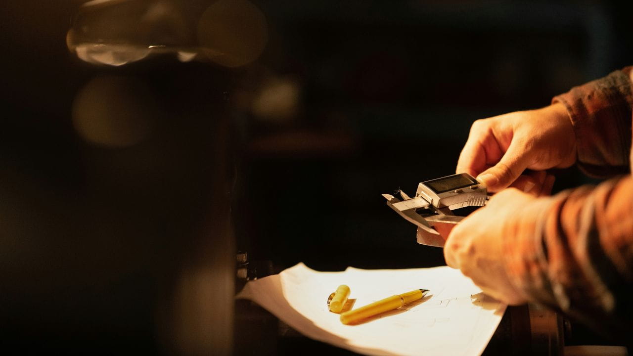 Metrology technician student getting certified