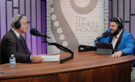 Goodwin President Mark Scheinberg on the set of &ldquo;The Wheelhouse&rdquo;