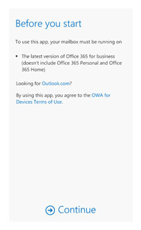 installing office 365 on mobile device