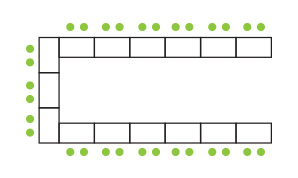 Horseshoe Seating Configuration